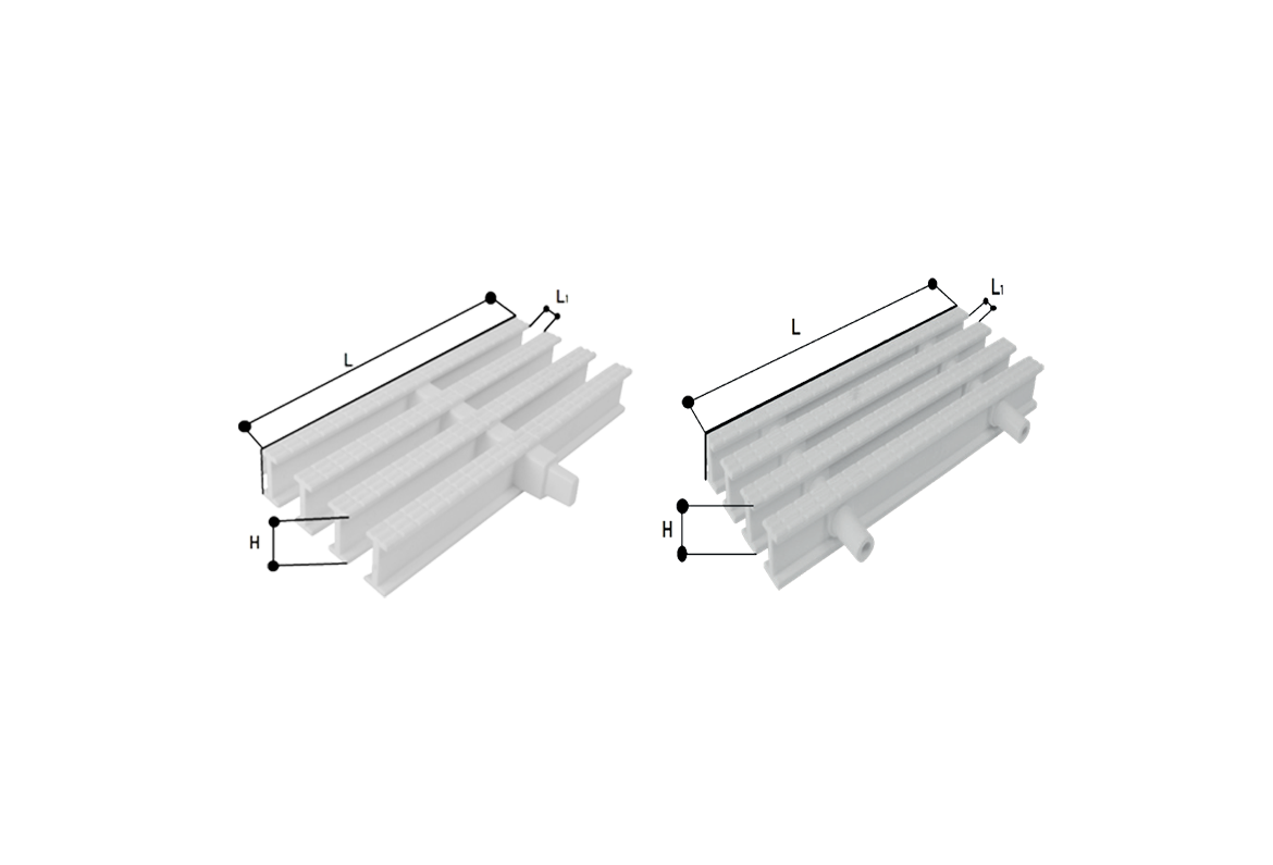 P.P. Tek / Çift Geçme Savak Izgarası (10 mm aralıklı)
